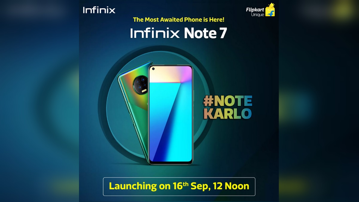 Infinix Note 7 Gets Dedicated Flipkart Page Ahead of September 16 Launch