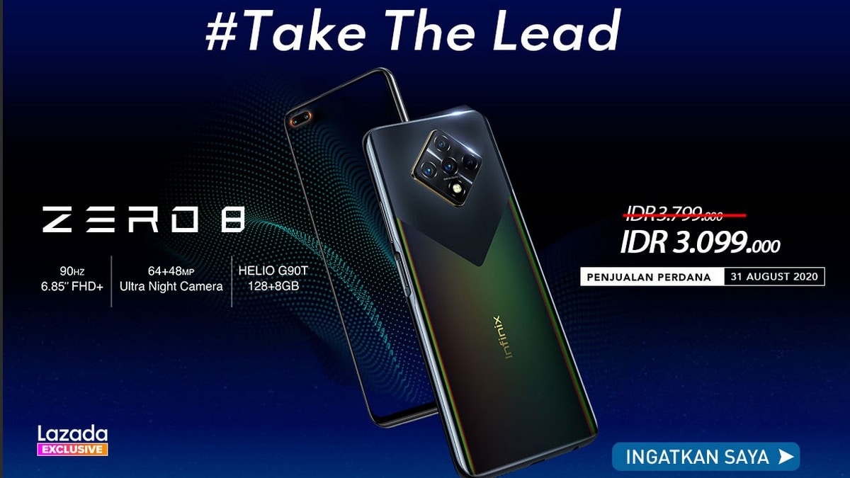 Infinix Zero 8 With Helio G90T SoC, 90Hz Display Refresh Rate Launched