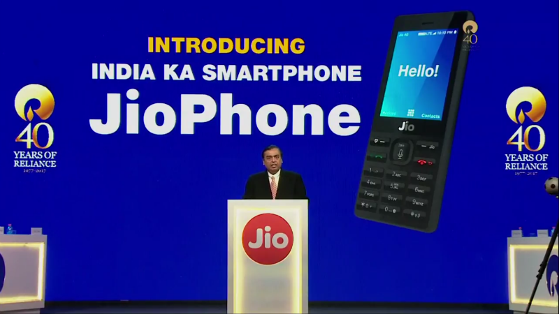 Jio Phone With Unlimited 4G Data Launched By Mukesh Ambani at Reliance AGM: Highlights