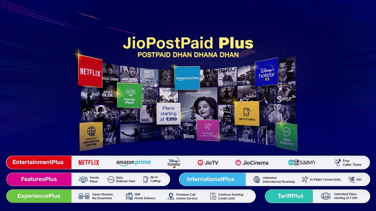 Jio Postpaid Plus Announced, Brings Unlimited Voice Calls, Access to Streaming Apps, and More