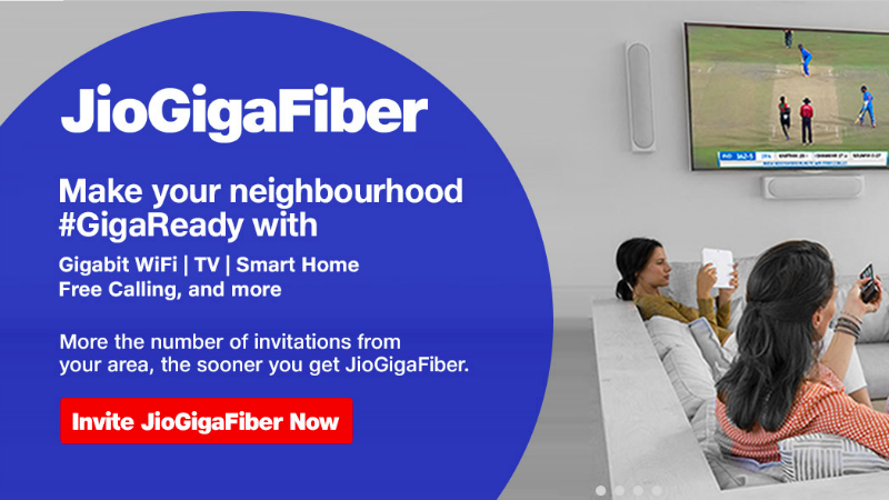 Jio GigaFiber Registrations Open on Jio.com: Here's How to Register for the Broadband Service