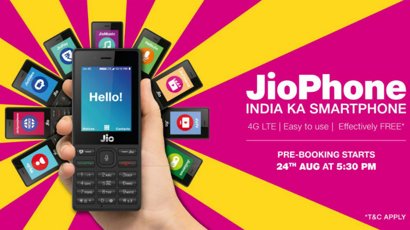 Jio Phone Features, Specifications Revealed as Booking Process Draws Near
