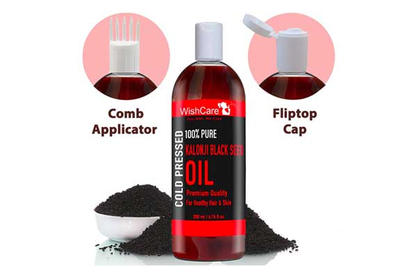 WishCare Premium Cold Pressed Kalonji Black Seed Oil, 200ml