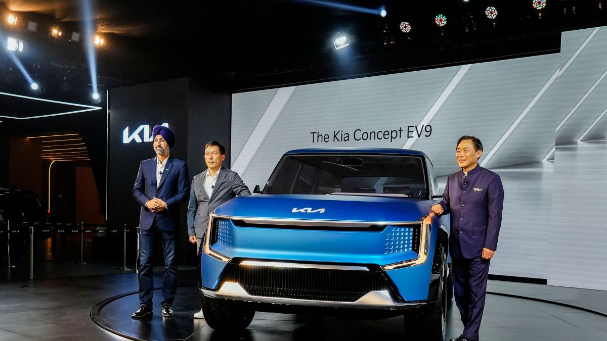 Kia KA4, Kia Concept EV9 Unveiled at Auto Expo 2023, Firm Plans to Expand to 220 Cities in 2023
