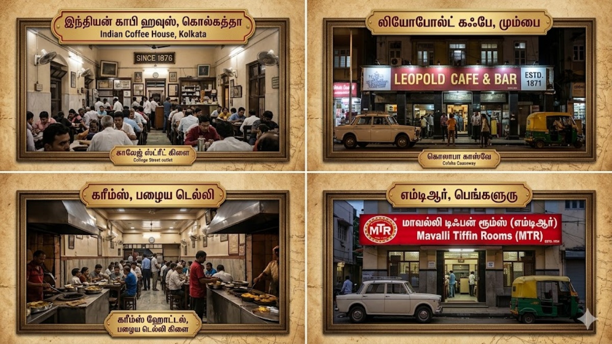 காலத்தை வென்ற சுவை: டார்ஜிலிங் முதல் பெங்களூரு வரை உங்களை வரலாற்றுக்கு அழைத்துச் செல்லும் 9 உணவகங்கள்!