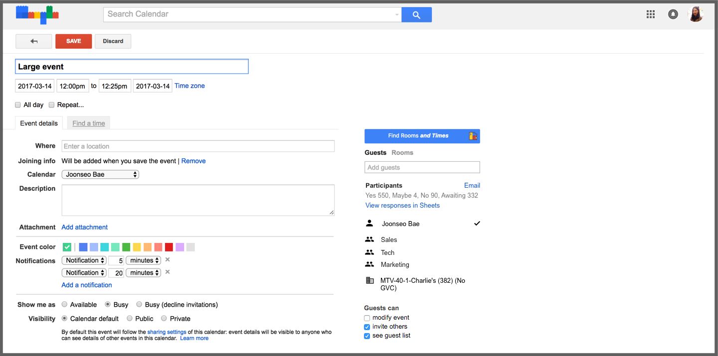 Google Calendar Can Now Better Manage Large Events