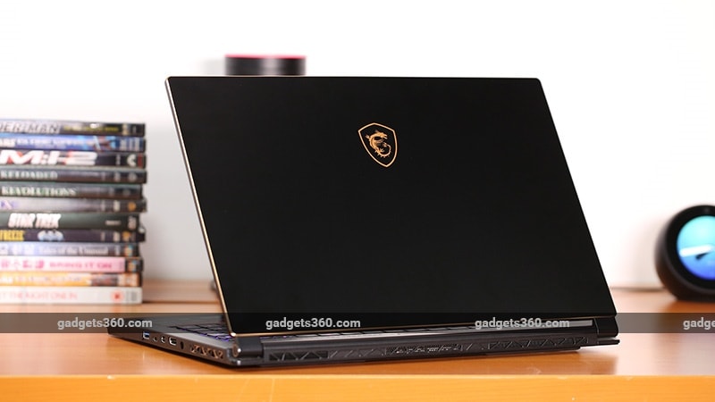 MSI GS65 Stealth Thin 8RF back ndtv msi