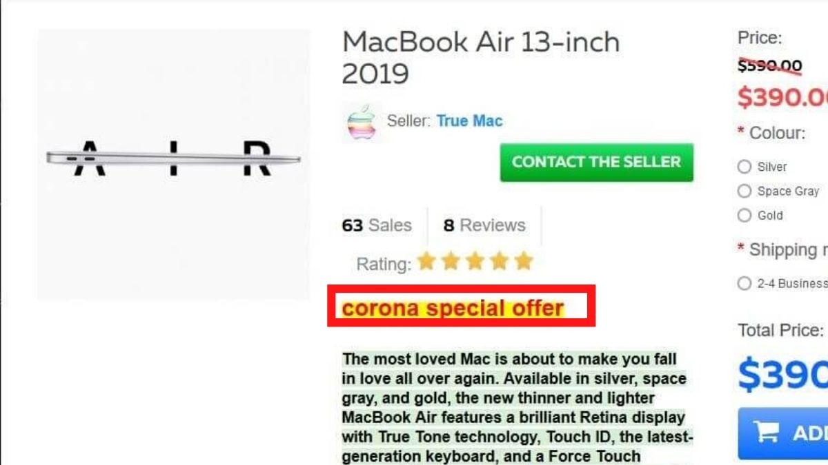 Cyber Attackers Are Targeting Netizens with 'Special Coronavirus Discounts': Check Point