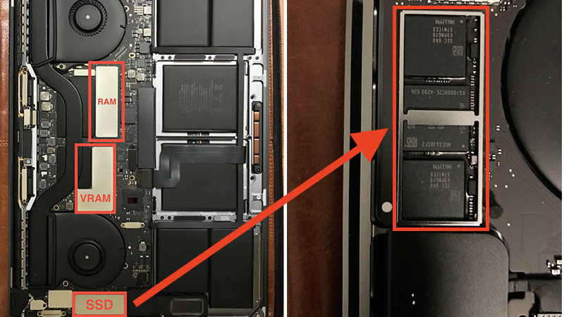 MacBook Pro With Touch Bar Has Non-Upgradeable SSD Chips, Users Report