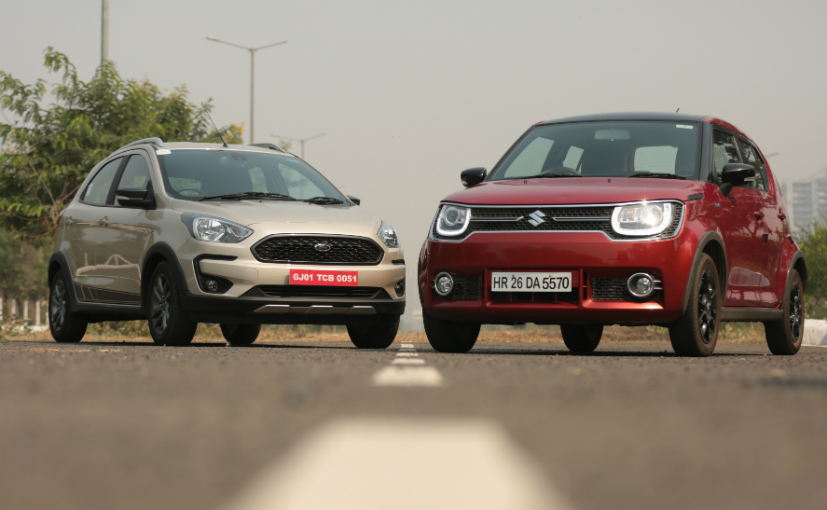 Maruti Suzuki Ignis Vs Ford Freestyle: Petrol Cross Hatchback Comparison Review