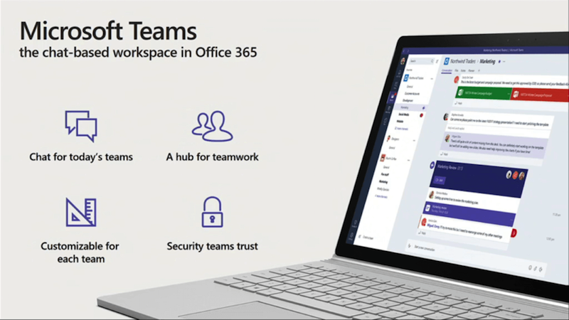 Microsoft Teams Launched in Preview, a Slack Rival for Office 365 Users
