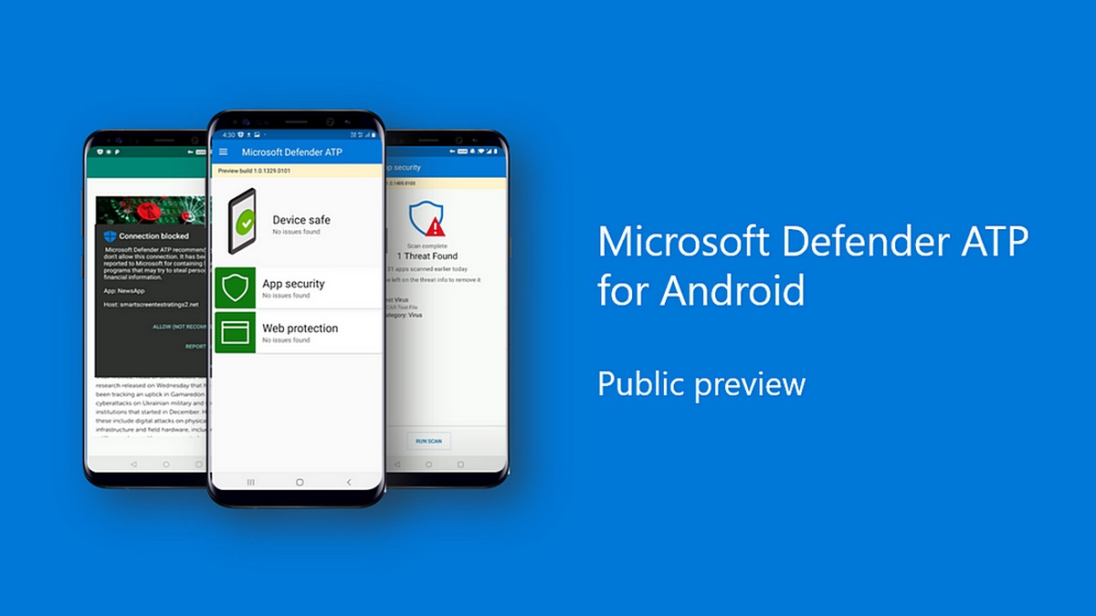 Microsoft Defender ATP Antivirus App for Android Now Available in Public Preview