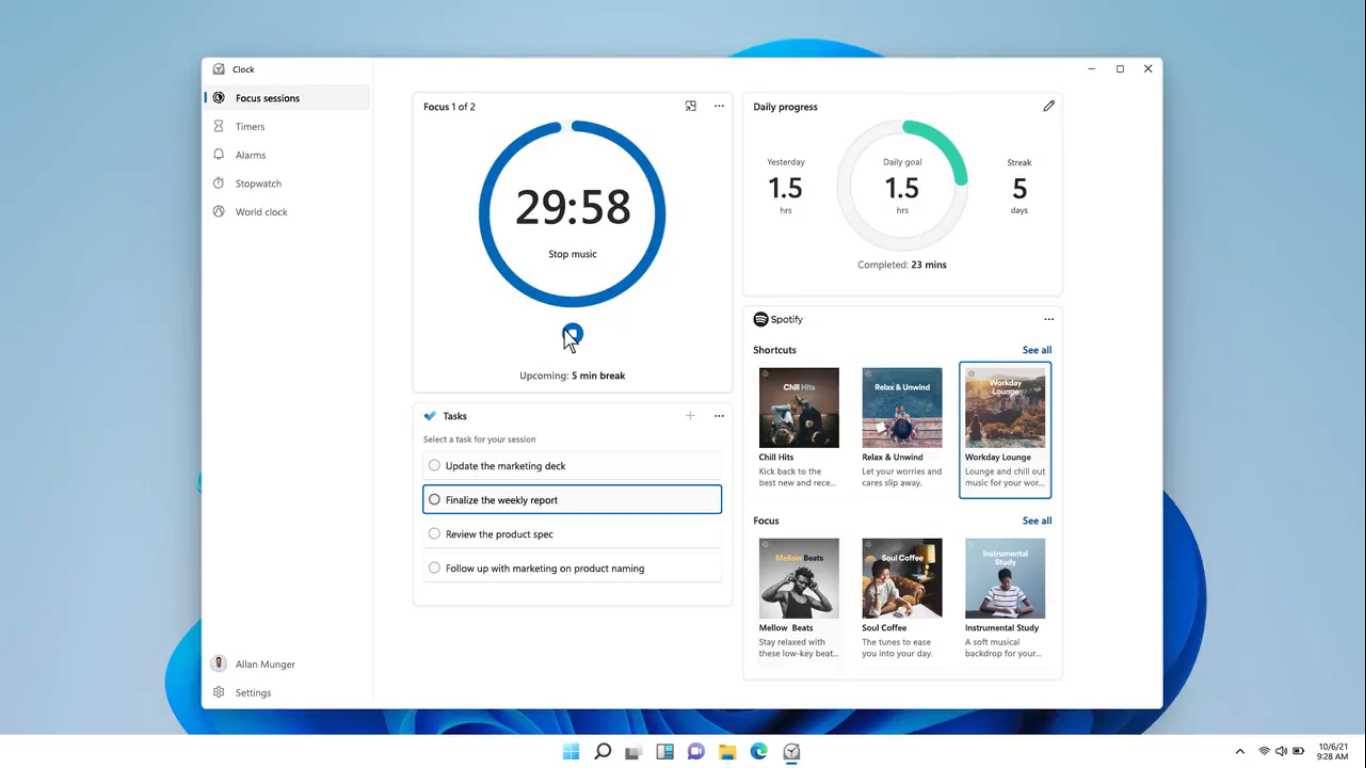 Windows 11 to Feature Spotify as Part of Focus Sessions; OneNote Apps Being Merged as Well