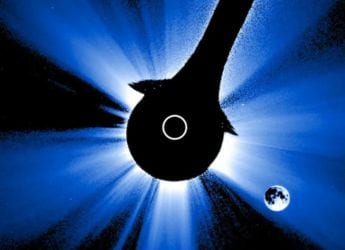 NOAA’s GOES-19 Satellite Records Rare Eclipse With Distorted Lunar Path