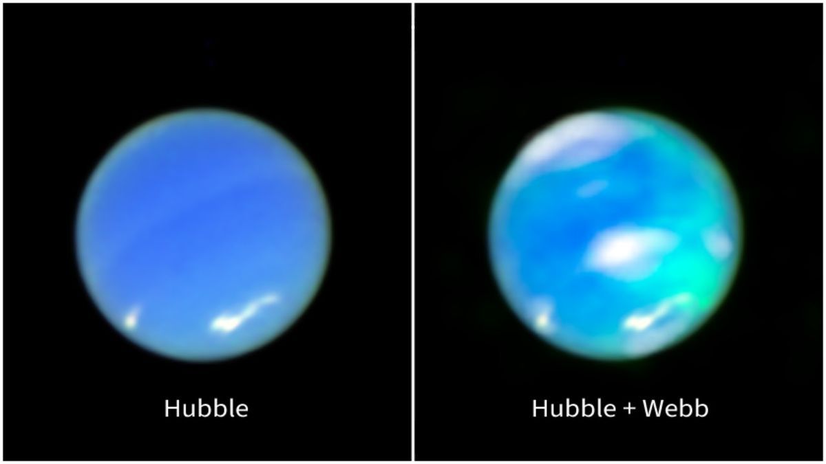 James Webb Telescope Captures Neptune&rsquo;s Auroras in Stunning Detail