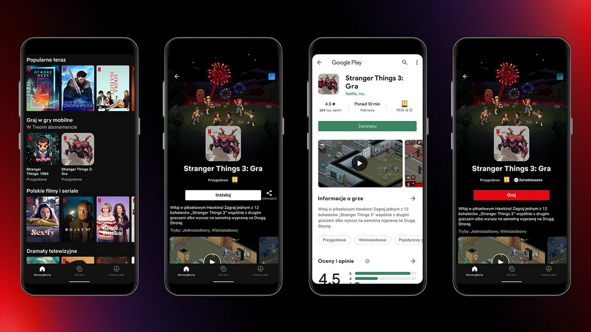 Netflix Gaming Foray Begins With Two Stranger Things Games on Its Android App in Poland