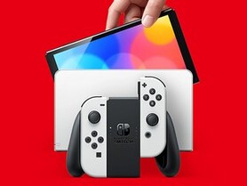 Nintendo switch oled modell weiss