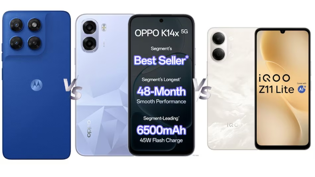 iQOO Z11 Lite 5G vs Moto G37 Power vs Oppo K14x 5G: இந்தியாவில் விலை, அம்சங்கள் ஒப்பீடு