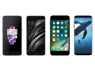 OnePlus 5 vs Xiaomi Mi 6 vs iPhone 7 Plus vs Samsung Galaxy S8: Price, Specifications, Features Compared
