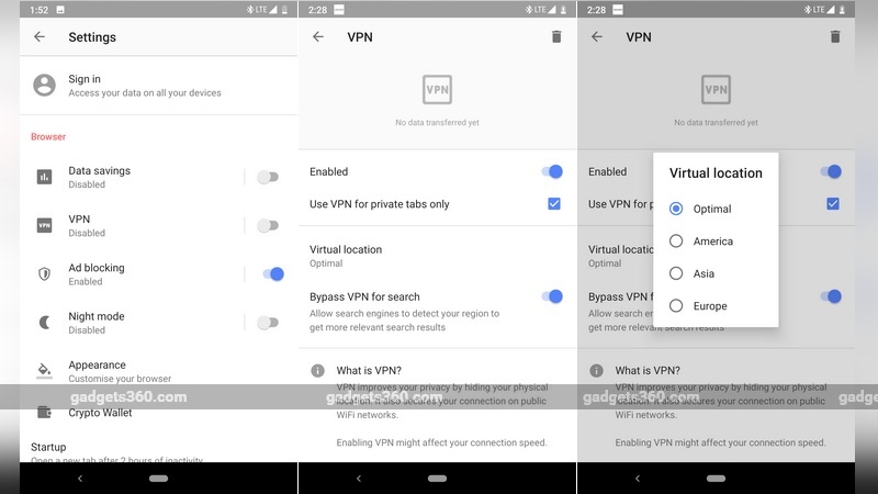 Opera Browser for Android Brings Free Inbuilt VPN With Unlimited, Log-Free Service