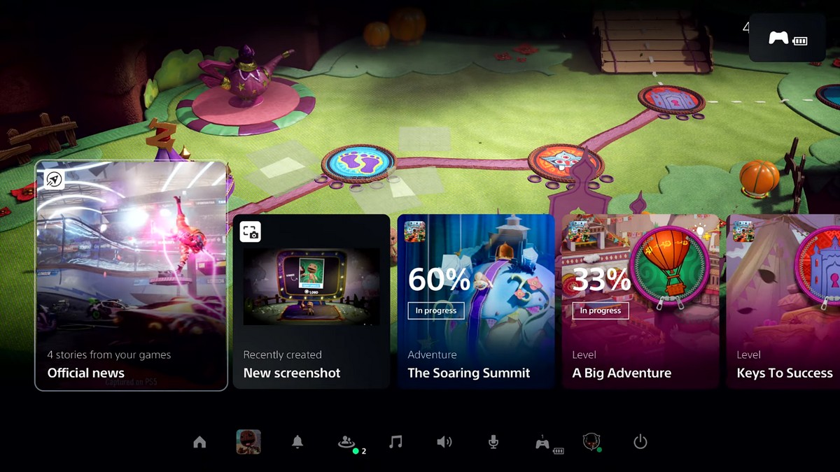 Sony PlayStation 5's Revamped UI Shown Off With Control Center, Cards, and Other Improvements