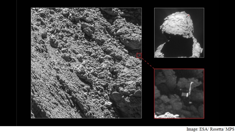ESA's Rosetta Spacecraft Spots Philae Comet Lander That Was Thought Lost Forever