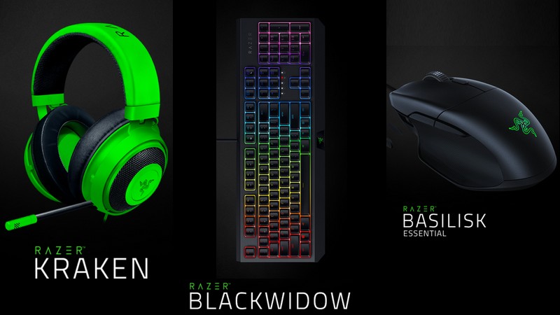 Razer’s Updated BlackWidow Keyboard, Kraken Headset, Basilisk Essential Gaming Mouse Launched