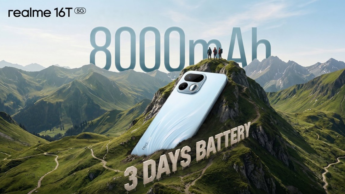 Realme 16T বিশাল 8000mAh ব্যাটারি সহ ভারতে লঞ্চ হল, ব্যাক ক্যামেরা দিয়েই নিখুঁত সেলফি