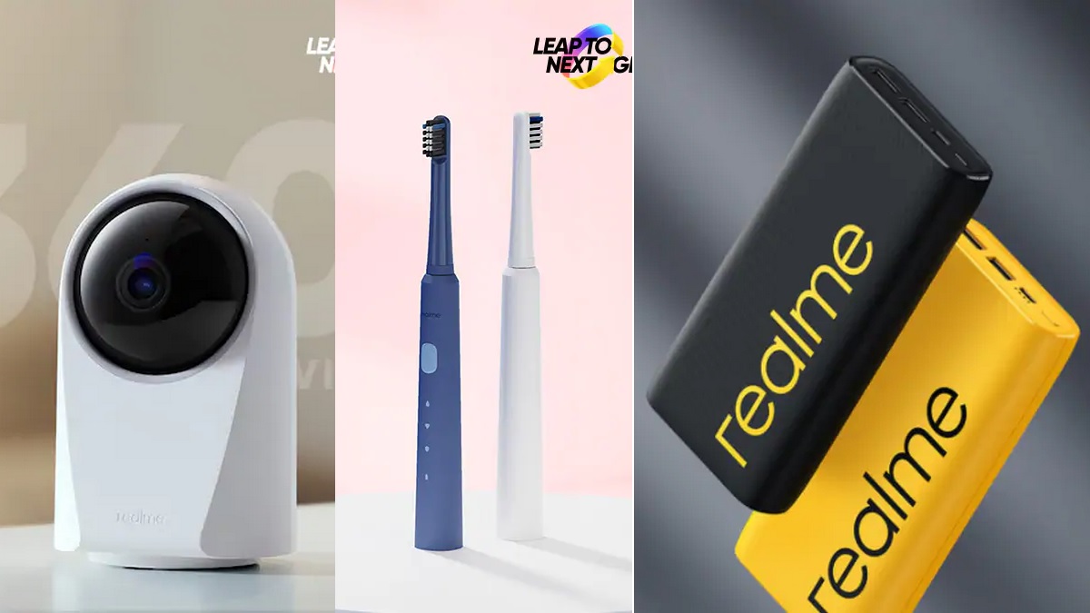 Realme Smart Cam 360, Realme N1 Sonic Electric Toothbrush, Realme 20,000mAh Power Bank 2 Launched in India