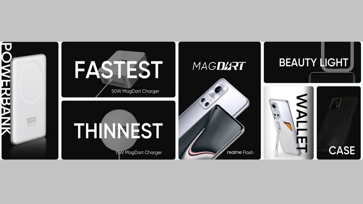 Realme MagDart Magnetic Wireless Fast Charging Tech Unveiled, Includes 50W/ 15W Chargers, Wallet, More