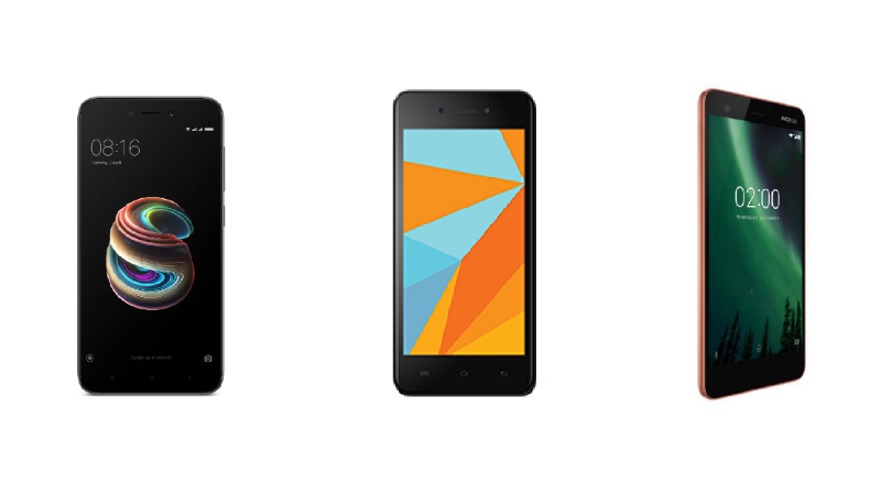 Redmi 5A vs Nokia 2 vs Redmi Y1 Lite: Price in India, Specifications and Features