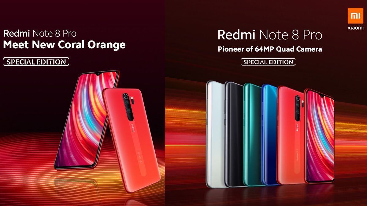 Redmi Note 8 Pro Coral Orange Variant Unveiled as New Special Edition Phone