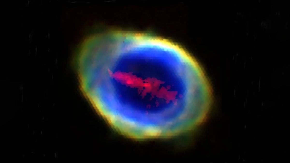 Astronomers Find Massive Iron-Rich Feature Lurking Under the Ring Nebula
