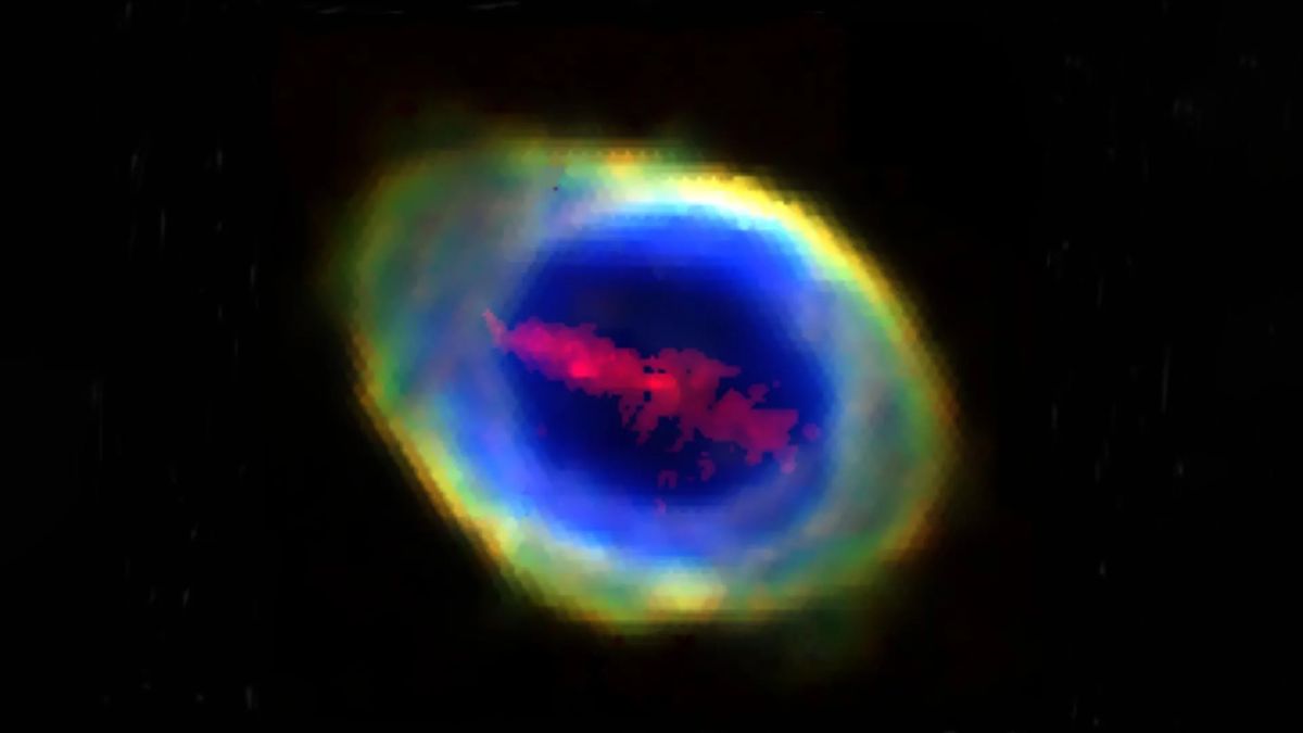 Astronomers Find Massive Iron-Rich Feature Lurking Under the Ring Nebula