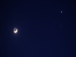 See a Wafer-Thin Crescent Moon Leapfrog Jupiter in the Post-Sunset Sky This Week See a Wafer-Thin Crescent Moon Leapfrog Jupiter in the Post-Sunset Sky This Week