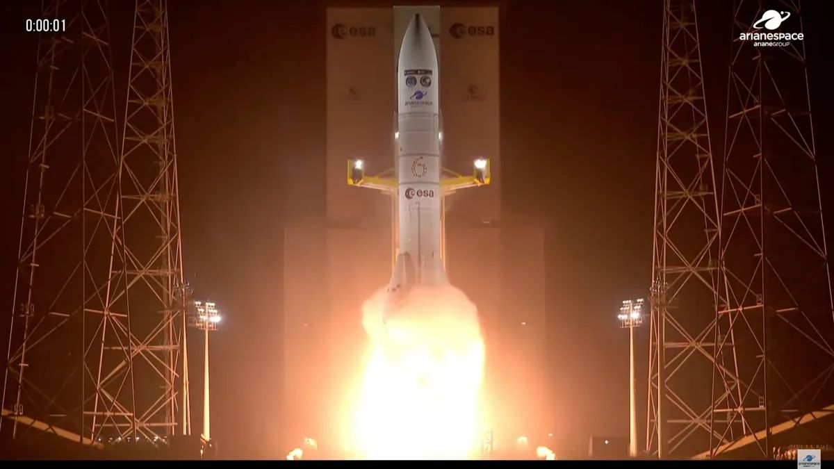 Ariane 6 Launches Metop-SGA1 Weather Satellite into Polar Orbit