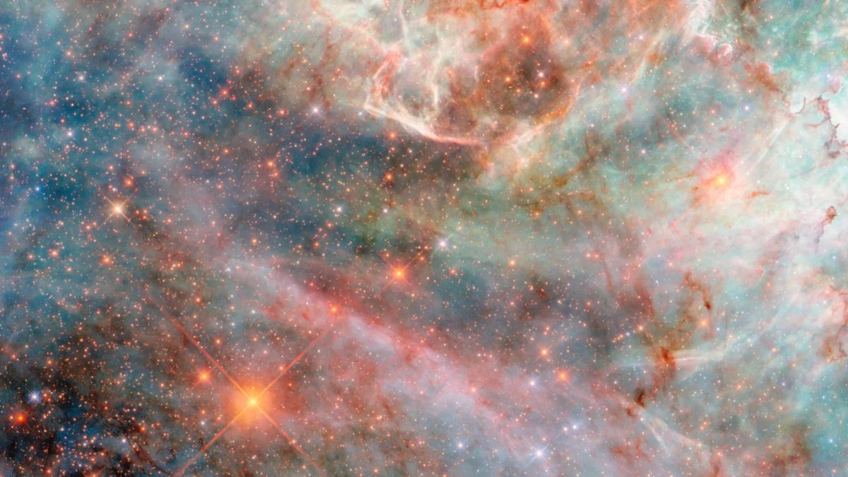 Hubble Unveils Galactic &lsquo;Cotton Candy&rsquo; in the Large Magellanic Cloud