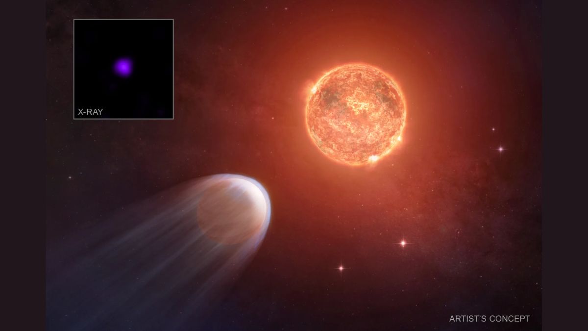 Young Exoplanet Spotted Shedding Atmosphere Under Stellar Radiation