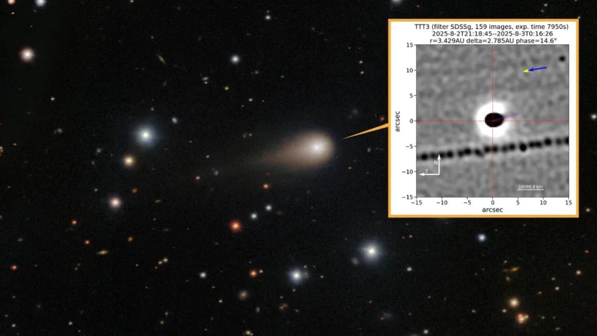 New Images of Interstellar Object 3I/ATLAS Show a Giant Jet Shooting Toward the Sun New Images of Interstellar Object 3I/ATLAS Show a Giant Jet Shooting Toward the Sun