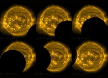 NASA’s Solar Observatory Sees Two Eclipses in One Day