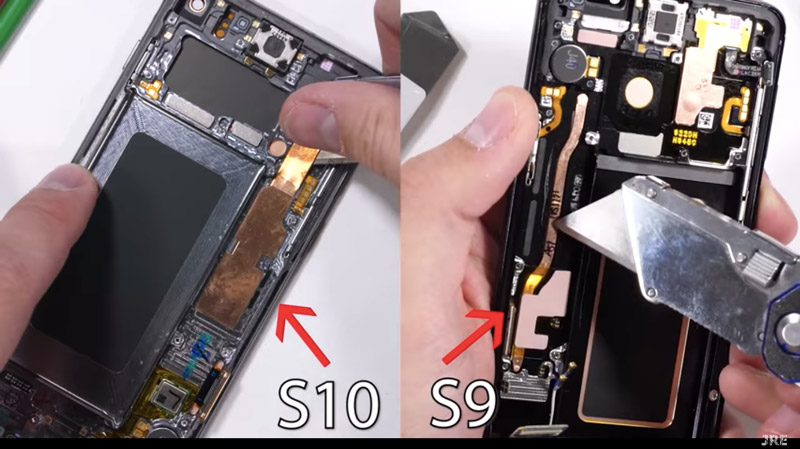 Samsung Galaxy S10 Teardown Reveals Thick Copper Pipe, Ultrasonic In-Display Fingerprint Scanner