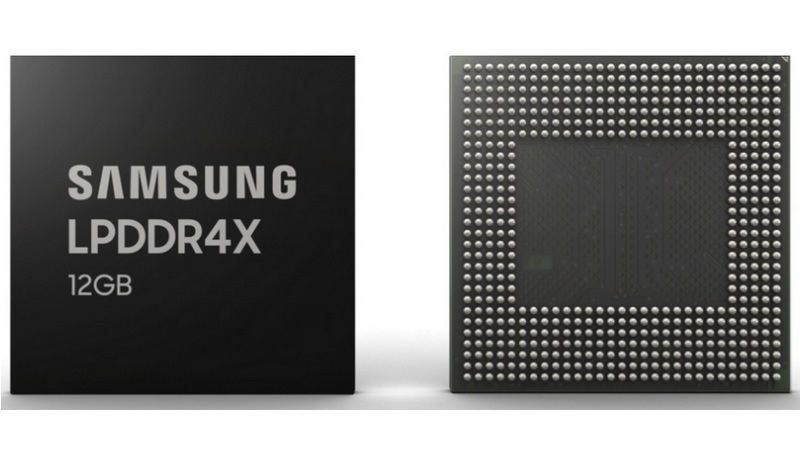 Samsung 12GB LPDDR4X DRAM Modules for Smartphones Enter Mass Production