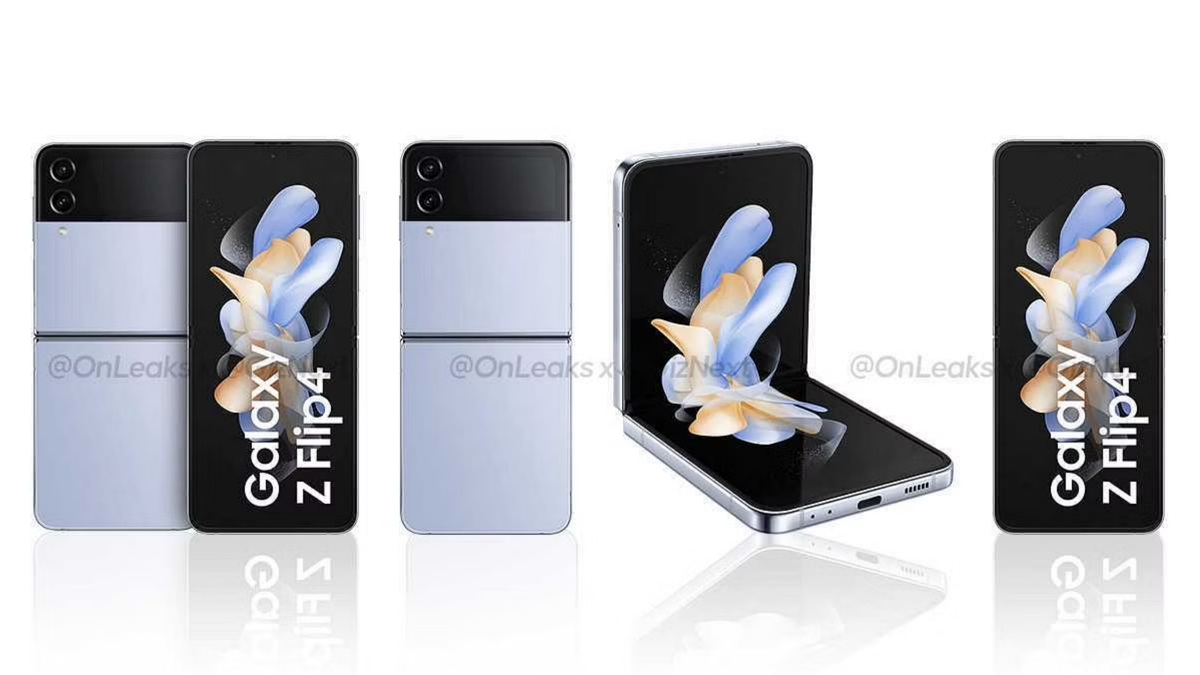 Samsung Galaxy Z Flip 4 Colour Options Revealed in Leaked Press Renders Ahead of Launch