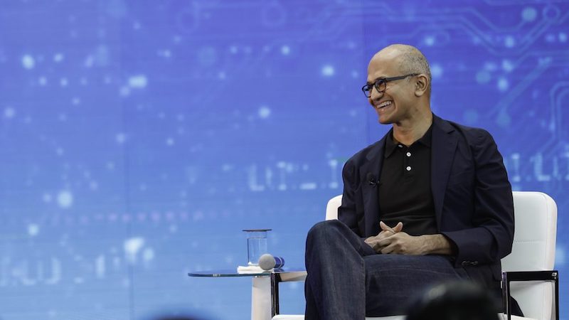 Satya Nadella on Competing With Apple and Google, Minecraft on Holo Lens, and More
