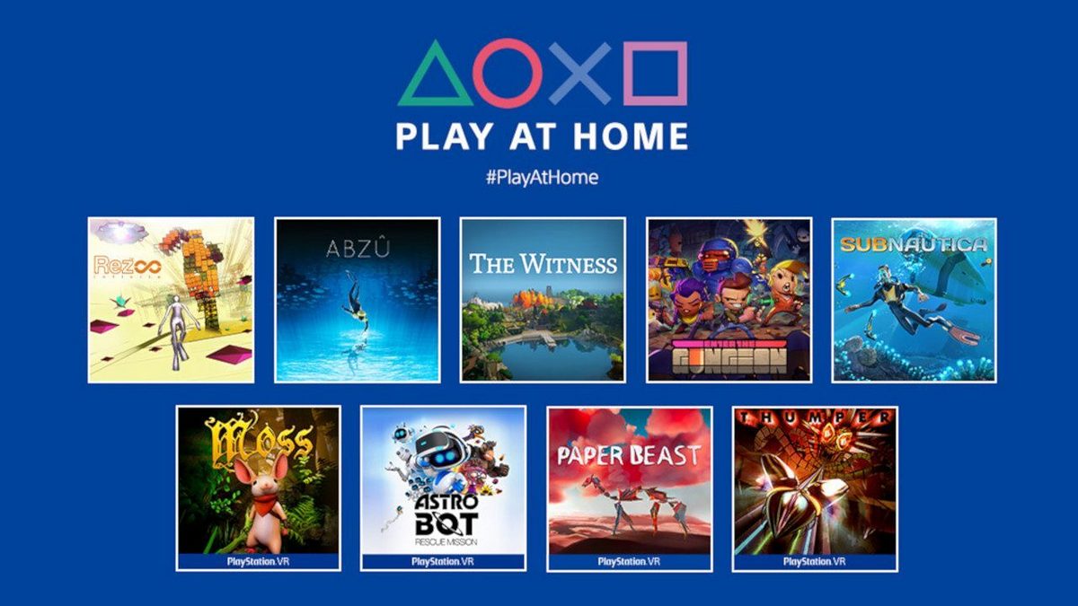 Sony Play at Home Initiative Brings 10 Free PS4, PS vr Games Starting March 25