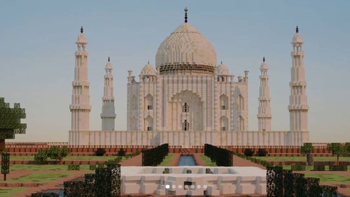 Taj Mahal Created in Minecraft Game Is Strikingly Similar to the Real One