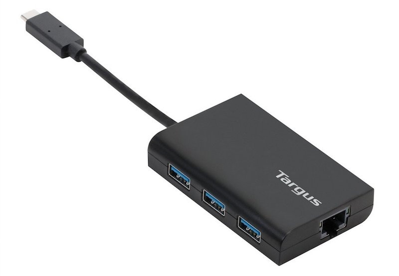 Targus USB C USB 3.0 Hub with Gigabit Ethernet Type C Ethernet USB Hub MacBook