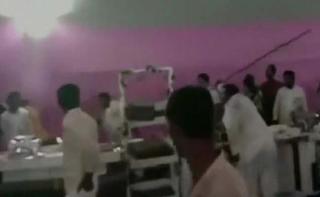 Chaos At Tej Pratap Yadav's Wedding, Crowds Stole Food, Crockery