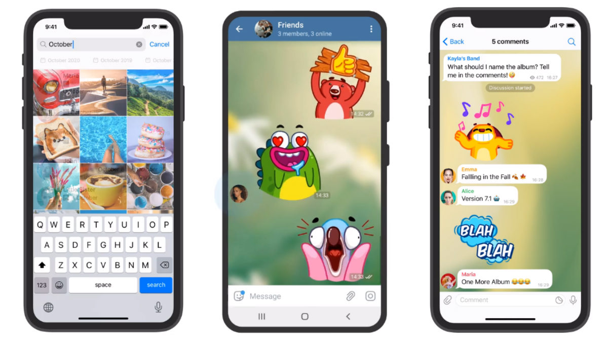 Telegram Update Brings Search Filters, Anonymous Admins, and Channel Comments