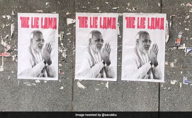 PM Modi Targeted With 'The Lie Lama' Posters, Delhi Cops Launch Lookout